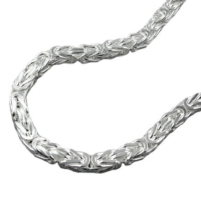 Kette ca.4mm Königskette vierkant glänzend Silber 925 -   137001-21-137001-50-137001-70