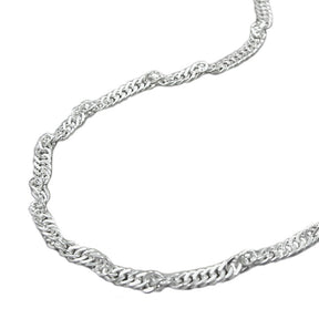 Kette 2,4mm Singapurkette diamantiert Silber 925 -   144350-19-144350-27-144350-42-144350-45-144350-50-144350-90