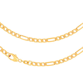 JB Edle Goldkette Figarokette 585 - 14 K Gold 3,4 mm 45 cm -   18394499-60