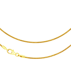 JB Edle Goldkette Bingokette 585 - 14 K Gold 1,3 mm 45 cm -   18394722