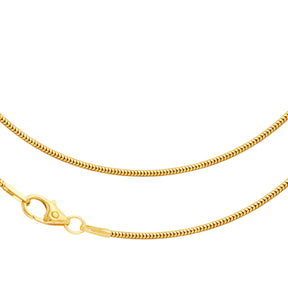 JB Collier Schlangenkette 1,2 mm 750 Gelbgold 36 - 60 cm -   18398388-50