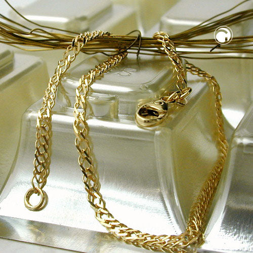 Kette Collier 22mm Doppelpanzer 14Kt GOLD -   503001-19-503001-50