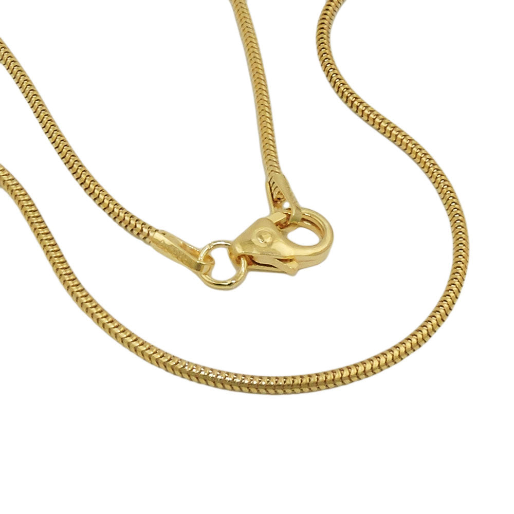 Kette 1,2mm Schlange rund 14Kt GOLD 50cm -   519006-50