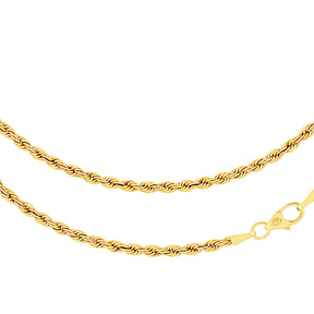 JB Edle Goldkette Kordelkette 585 - 14 Kt Gold 2,7 mm 45 cm -   91655-45