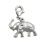 Anhänger 12x16mm Charm Elefant rhodiniert Silber 925