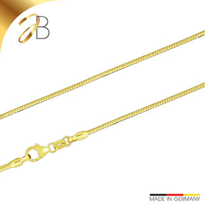 JB Edle Goldkette Tondakette 585 - 14 K Gold 1,2 mm 42 cm