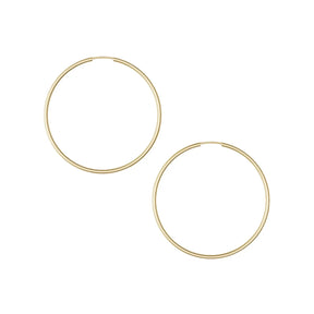 JB Edle Ohrschmuck Creole 925 - Silber 2,0 mm 50,0 mm