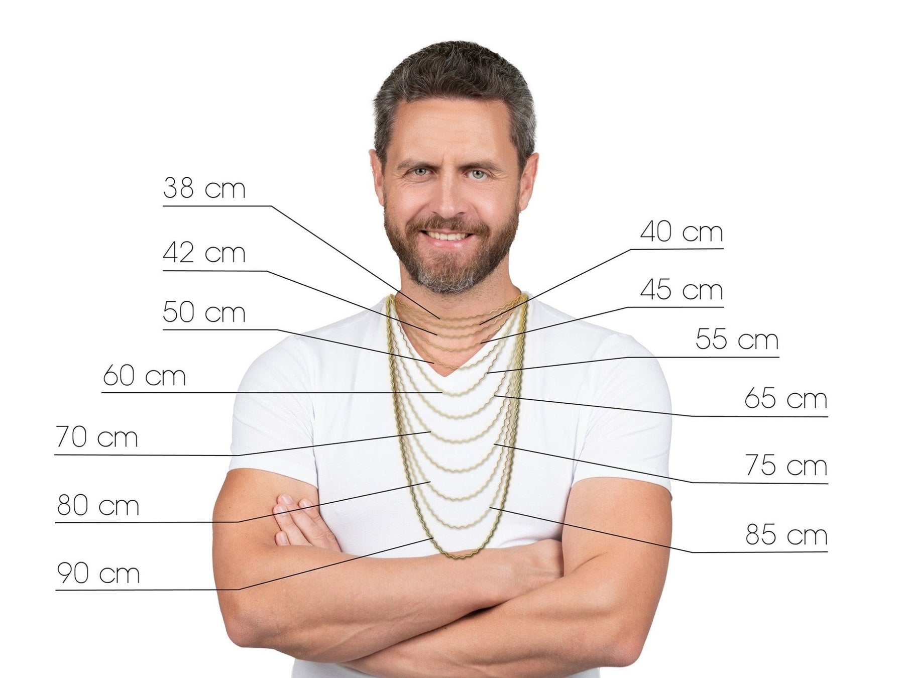 JB Collier Ankerkette 2,4 mm 750 Weißgold 40 - 60 cm -   18398644-40-18398644-42-18398644-45-18398644-50-18398644-55-18398644-60