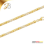 JB Collier Dollarkette 3,1 mm 750 Bicolorgold G - W 45 - 50 cm