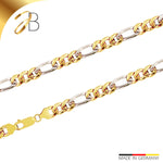 JB Collier Figarokette 5,7 mm 750 Bicolorgold G - W 45 - 50 cm