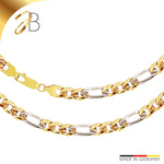 JB Collier Figarokette 5,7 mm 750 Bicolorgold G - W 45 - 50 cm