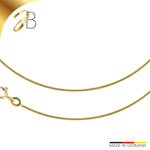 JB Collier Schlangenkette 1,1 mm 333 585 Gelb - & Weißgold 40 - 50 cm