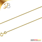 JB Collier Schlangenkette 1,1 mm 333 585 Gelb - & Weißgold 40 - 50 cm