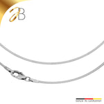 JB Collier Schlangenkette 1,2 mm 750 Weißgold 36 - 60 cm