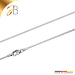 JB Collier Schlangenkette 1,2 mm 750 Weißgold 36 - 60 cm