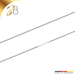 JB Collier Schlangenkette 1,9 mm 585 Weißgold 36 - 60 cm