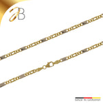 JB Collier Tigerkette rund 3,0 mm 585 Rhodiniert 42 - 60 cm