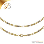 JB Collier Tigerkette rund 3,0 mm 585 Rhodiniert 42 - 60 cm