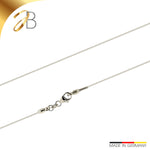 JB Collier Tondakette 0,8 mm 750 Weißgold 42 - 45 cm