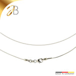 JB Collier Tondakette 0,8 mm 750 Weißgold 42 - 45 cm