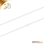 JB Collier Tondakette 1,0 mm 585 Weißgold 36 - 60 cm