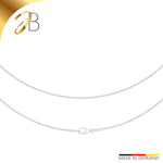 JB Collier Tondakette 1,0 mm 585 Weißgold 36 - 60 cm