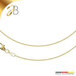 JB Collier Zopfkette 1,1 mm 333 585 Gelb - & Weißgold 40 - 50 cm