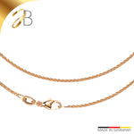 JB Collier Zopfkette 1,3 mm 750 Gelbgold 38 - 60 cm