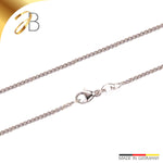 JB Collier Zopfkette 1,3 mm 750 Weißgold 38 - 45 cm