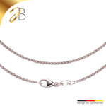 JB Collier Zopfkette 1,3 mm 750 Weißgold 38 - 45 cm