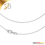 JB Damen Collier Panzer 0,8 mm Weißgold 585 14 Kt 36 cm