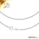 JB Damen Collier Panzer 2,1 mm Weißgold 585 14 Kt 45 cm