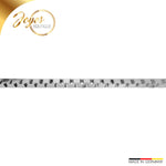 JB Damen Collier Venezia 0,7 mm Weißgold 585 14 Kt 34 cm