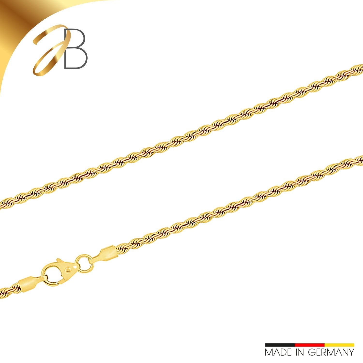 Kordelkette 2,1 mm 375er Gold 18398977 -   18398977-45-18398977-60