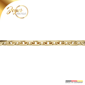 JB Edle Goldkette Ankerkette 585 - 14 K Gold 1,3 mm 42 cm -   18393733-45