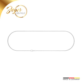 JB Edle Goldkette Ankerkette 585 - 14 K Weißgold 1,5 mm 40 cm -   18394755-45