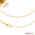 JB Edle Goldkette Ankerkette flach 585 - 14 K Gold 1,2 mm 45 cm