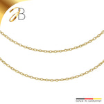 JB Edle Goldkette Ankerkette hohl 585 - 14 K Gold 45 cm