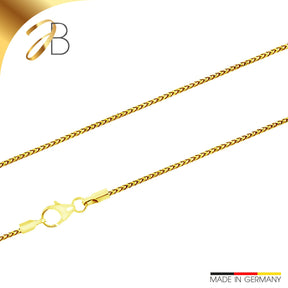 JB Edle Goldkette Bingokette 585 - 14 K Gold 1,3 mm 45 cm -   18394722