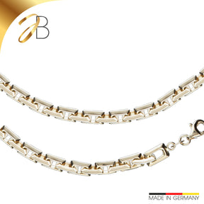 JB Edle Goldkette Fanatasiekette 585 - 14 K Gold 6,0 mm 45 cm -   18393922