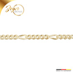 JB Edle Goldkette Figarokette 585 - 14 Kt Gold 1,5 mm 36 cm