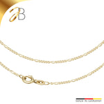 JB Edle Goldkette Figarokette 585 - 14 Kt Gold 1,5 mm 36 cm