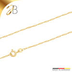 JB Edle Goldkette Singapurkette 585 - 14 K Gold 1,2 mm 45 cm