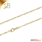 JB Edle Goldkette Singapurkette 585 - 14 K Gold 1,8 mm 45 cm