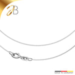 JB Edle Goldkette Veneziakette 585 - 14 K Weißgold 0,8 mm 36 cm