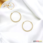 JB Edle Ohrschmuck Creole 333 - 8 Kt Gold 1,3 mm 13,0 mm