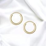 JB Edle Ohrschmuck Creole 333 - 8 Kt Gold 2,0 mm 13,0 mm