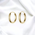 JB Edle Ohrschmuck Creole 333 - 8 Kt Gold 2,0 mm 13,0 mm