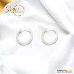 JB Edle Ohrschmuck Creole 925 - Silber 2,3 mm 16,0 mm