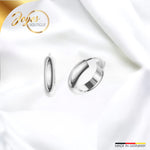 JB Edle Ohrschmuck Creole 925 - Silber 3,9 mm 15,0 mm